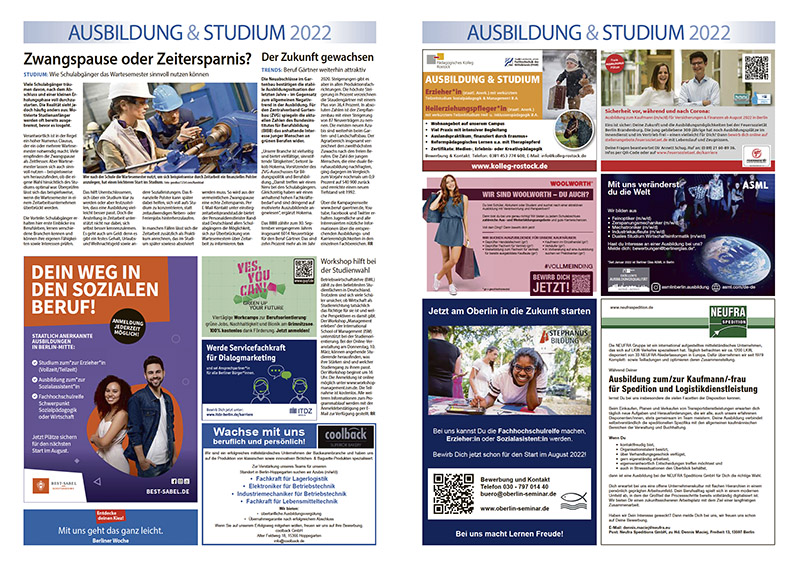 Ausbildung-und-Studium_2022KW07 Spandauer Volksblatt Berliner Woche Stellenmarkt