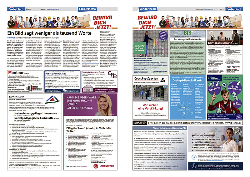 Spandauer Volksblatt Berliner Woche Stellenmarkt Spandauer Volksblatt Berliner Woche Stellenmarkt
