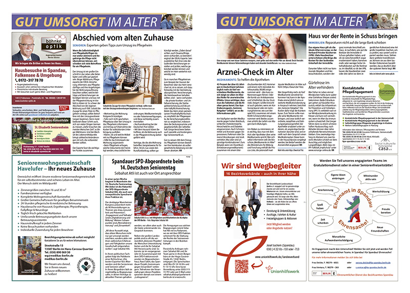 Sonderthema Senioren Spandauer Volksblatt Berliner Woche März 2025 Sonderthema Senioren Spandauer Volksblatt Berliner Woche März 2025