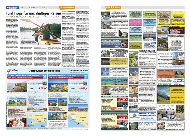 Urlaub Reisen Spandauer Volksblatt Berliner Woche